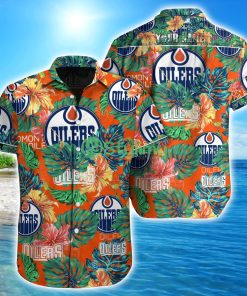 Edmonton Oilers NHL Custom Name Hawaiian shirt Aloha Summer Gift Product Photo 1