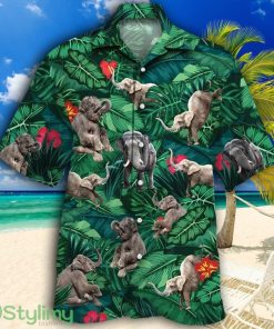 Elephant Lovers Gift Tropical Hawaiian Shirt Product Photo 1