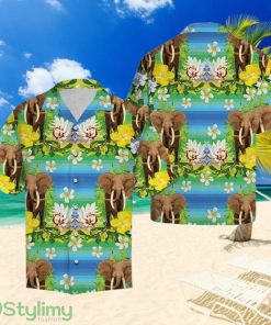 Elephant Tropical Flowers Hawaiian Shirt Summer Gift For Men And Women Product Photo 1