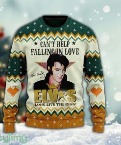 Elvis Presley Long Live The King Ugly Christmas Sweater Cute Christmas Gift For Family Product Photo 1