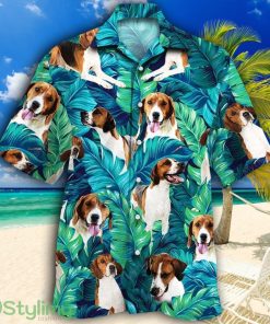 English Foxhound Dog Lovers Tropical Hawaiian Shirt Product Photo 1