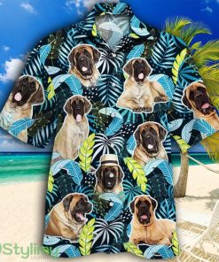 English Mastiff Dog Lovers Jungle Leaves Tropical Hawaiian Shirt Product Photo 1