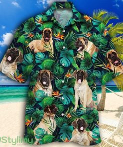 English Mastiff Dog Lovers Tropical Leaves Tropical Hawaiian Shirt Product Photo 1