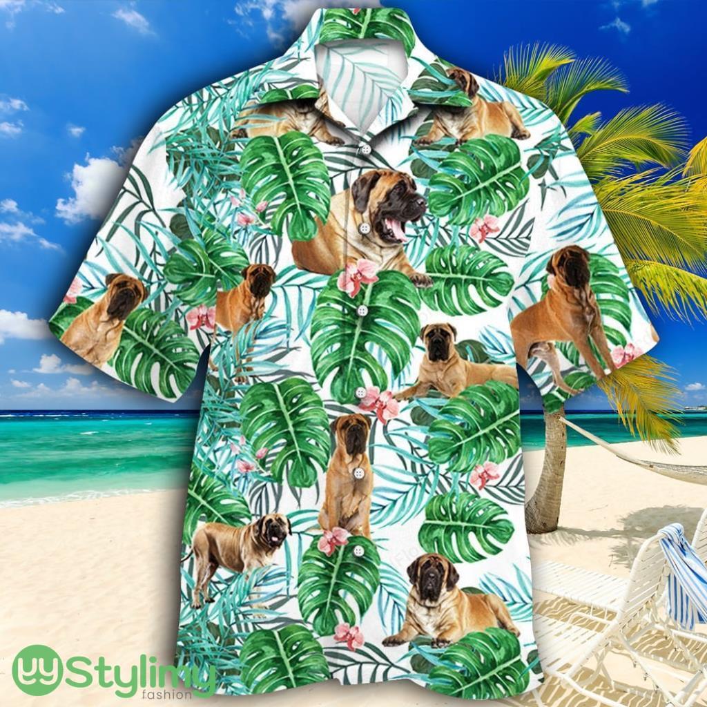 English Mastiff Dog Tropical Plant Tropical Hawaiian Shirt 2 English Mastiff Dog Tropical Plant Tropical Hawaiian Shirt Product Photo 1