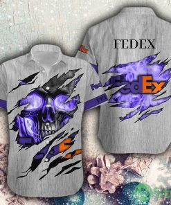 FEDEX Bold Logo Beach Hawaiian Shirt For Men And Women - FEDEX Bold Logo Beach Hawaiian Shirt For Men And Women