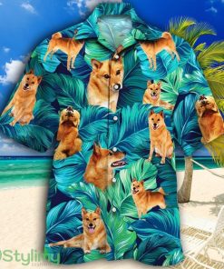 Finnish Spitz Dog Lovers Tropical Hawaiian Shirt Product Photo 1