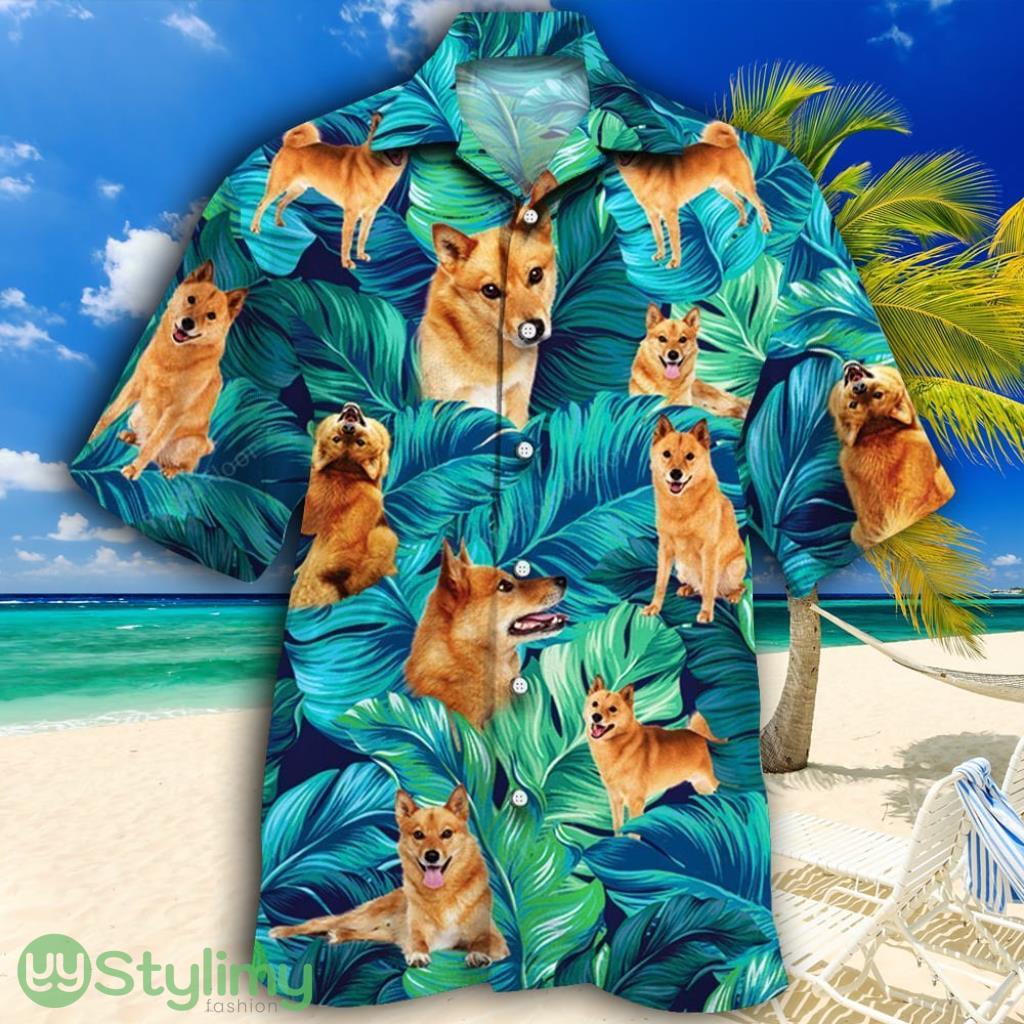Finnish Spitz Dog Lovers Tropical Hawaiian Shirt 2 Finnish Spitz Dog Lovers Tropical Hawaiian Shirt Product Photo 1