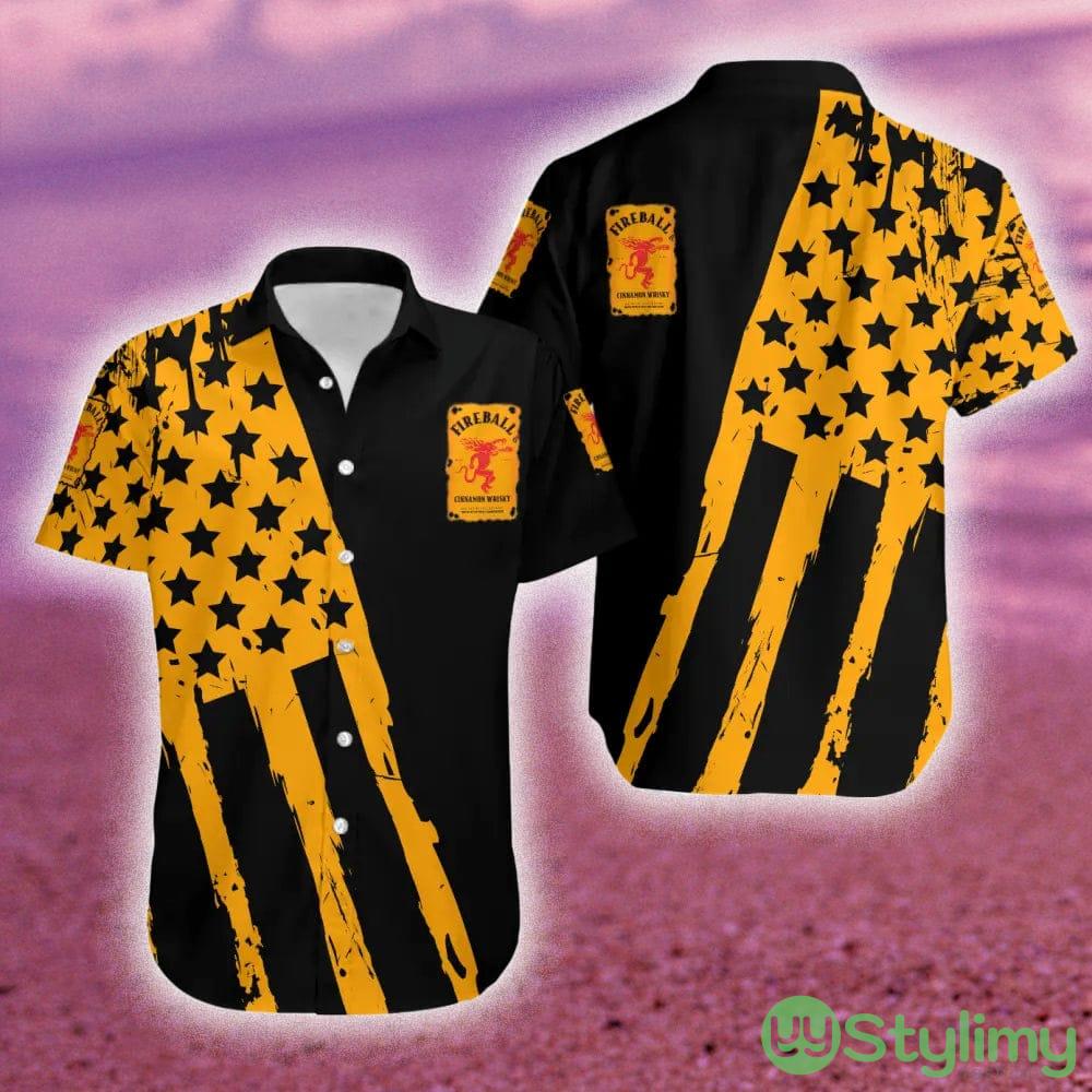 Fireball Cinnamon Whisky Whiskey USA Flag Hawaiian Combo Shirt And Short Gift Hawaiian For Mens 2 Fireball Cinnamon Whisky Whiskey USA Flag Hawaiian Combo Shirt And Short Gift Hawaiian For Mens - Fireball Cinnamon Whisky Whiskey USA Flag Hawaiian Shirt And Short_2