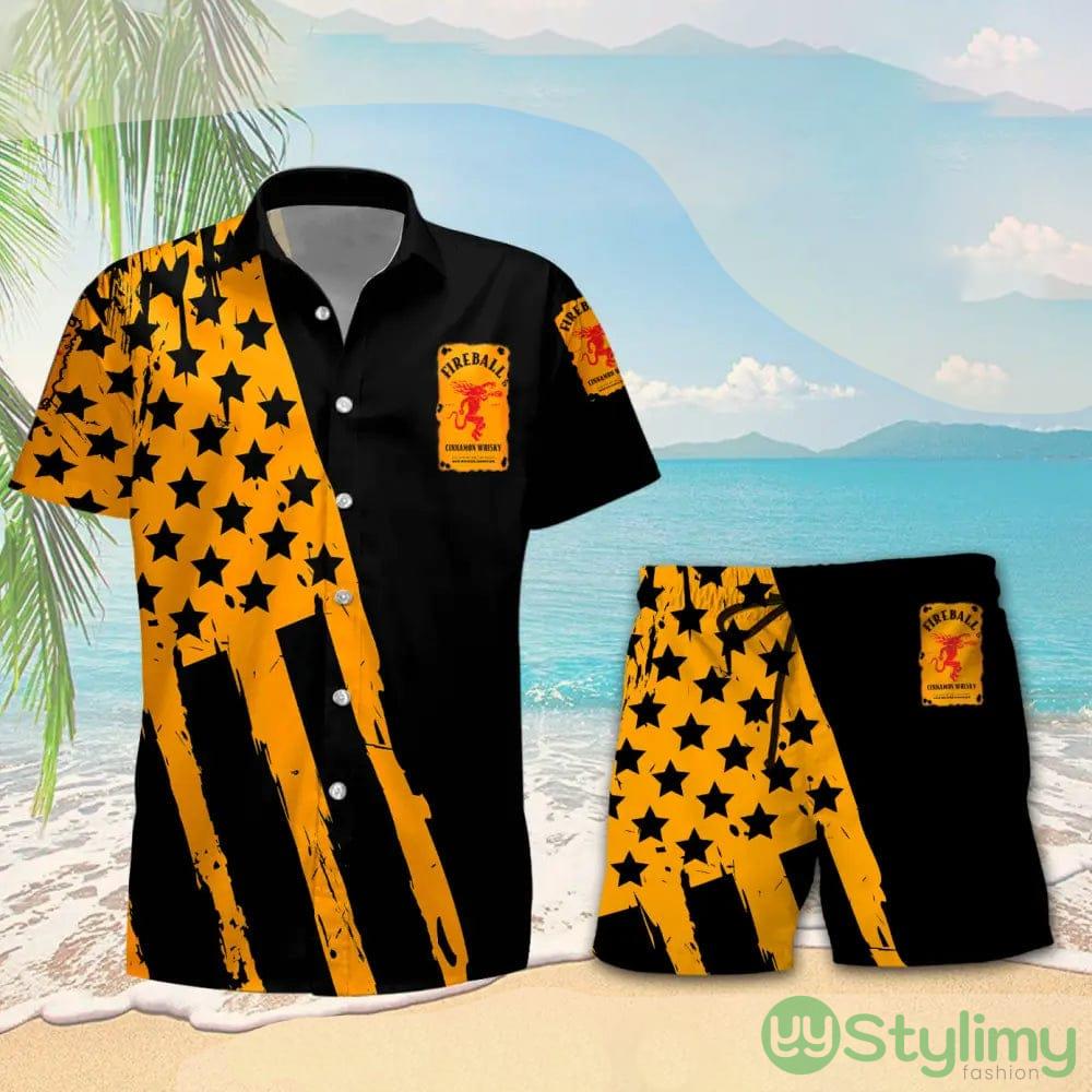 Fireball Cinnamon Whisky Whiskey USA Flag Hawaiian Combo Shirt And Short Gift Hawaiian For Mens 3 Fireball Cinnamon Whisky Whiskey USA Flag Hawaiian Combo Shirt And Short Gift Hawaiian For Mens - Fireball Cinnamon Whisky Whiskey USA Flag Hawaiian Shirt And Short_1