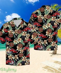 Firefighter Floral Vintage Hawaiian Shirt Summer Gift For Men And Women Product Photo 1