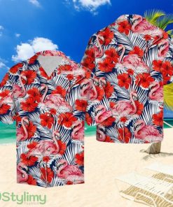 Flamingo Hibiscus Flower Hawaiian Shirt Summer Gift For Men And Women Product Photo 1
