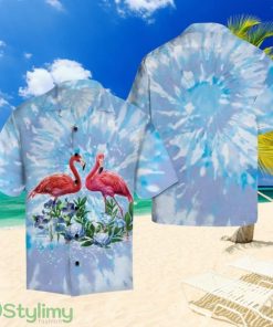 Flamingo Tie Dye Hawaiian Shirt Summer Gift For Men And Women Product Photo 1