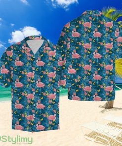 Flamingo Tropical Palm Hawaiian Shirt Summer Gift For Men And Women Product Photo 1
