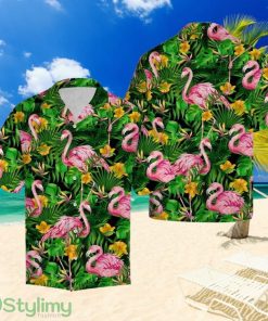 Flamingo Tropical Wild Flower Hawaiian Shirt Summer Gift For Men And Women Product Photo 1