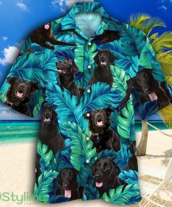Flat-coated Retriever Dog Lovers Tropical Hawaiian Shirt Product Photo 1