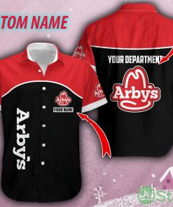 Fleece arby's Personalized Name Logo Island AOP Hawaiian Shirt For Summer - Fleece arby's Personalized Name Logo Island AOP Hawaiian Shirt For Summer
