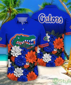 Florida Gators NCAA2 Flower Pattern Hawaiian Shirt For Fans Product Photo 1