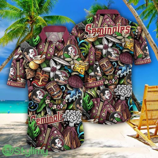 Florida State Seminoles NCAA2 Flower Aloha Summer Hawaii Shirts