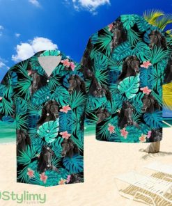 Friesian Horse Green Tropical Hawaiian Shirt Summer Gift For Men And Women Product Photo 1