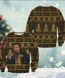 Funny Leo Meme Leo-nardo Dica-prio Laughing Meme Ugly Christmas Sweater Cute Christmas Gift For Family Product Photo 1