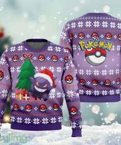 Gen-gar Pokemon Ugly Christmas Sweater Cute Christmas Gift For Family Product Photo 1