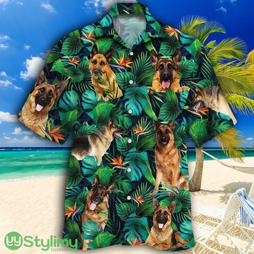 German Shepherd Dog Lovers Tropical Leaves Tropical Hawaiian Shirt 2 German Shepherd Dog Lovers Tropical Leaves Tropical Hawaiian Shirt Product Photo 1