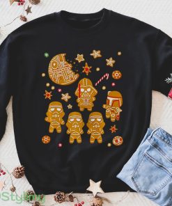 Gingerbread Christmas T-shirt, Darth Vader Boba Fett Christmas Gift Product Photo 1