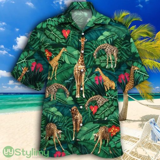 Giraffe Lovers Gift Tropical Hawaiian Shirt