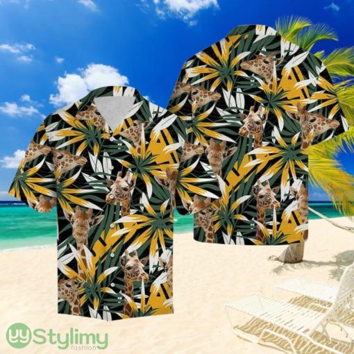 Giraffe Tropical Leaves Hawaiian Shirt Summer Gift For Men And Women Product Photo 1