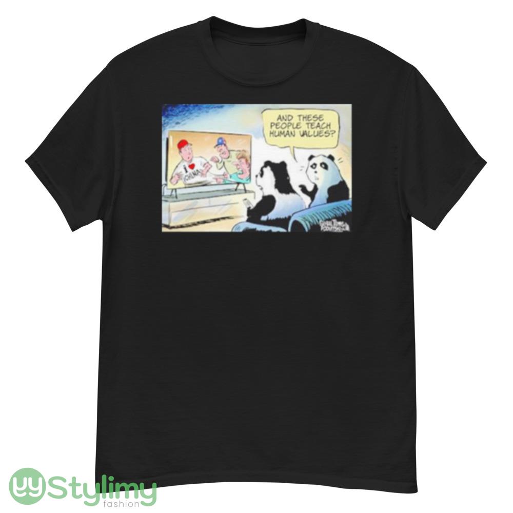 Global times and these people teach human values I love China shirt 2 Global times and these people teach human values I love China shirt - G500 Men’s Classic T-Shirt