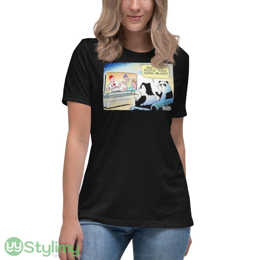 Global times and these people teach human values I love China shirt 11 Global times and these people teach human values I love China shirt - Women's Relaxed Short Sleeve Jersey Tee