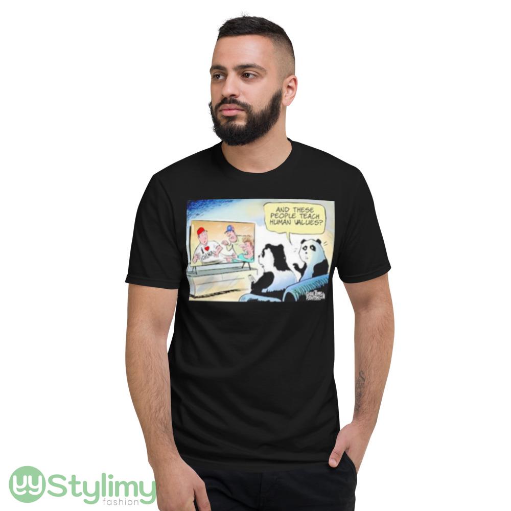 Global times and these people teach human values I love China shirt 4 Global times and these people teach human values I love China shirt - Short Sleeve T-Shirt
