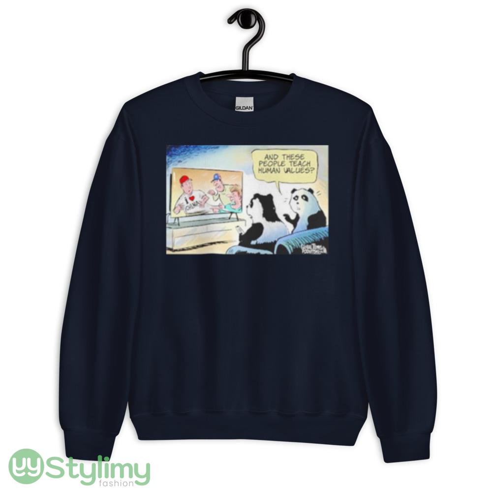 Global times and these people teach human values I love China shirt 5 Global times and these people teach human values I love China shirt - Unisex Crewneck Sweatshirt-1