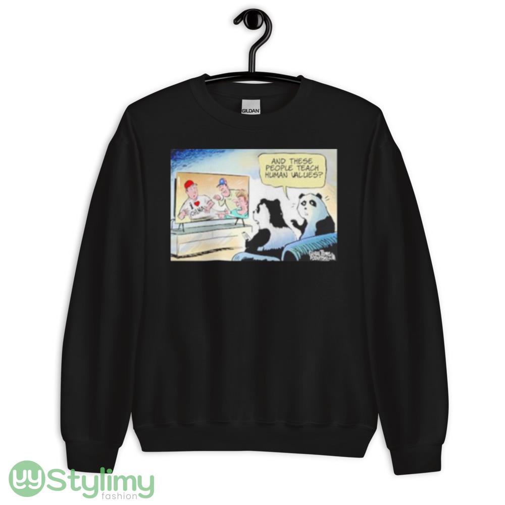 Global times and these people teach human values I love China shirt 6 Global times and these people teach human values I love China shirt - Unisex Crewneck Sweatshirt