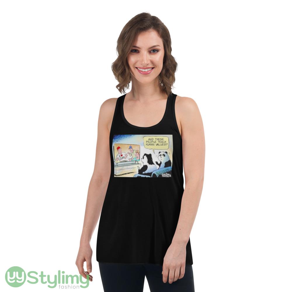 Global times and these people teach human values I love China shirt 9 Global times and these people teach human values I love China shirt - Women's Flowy Racerback Tank