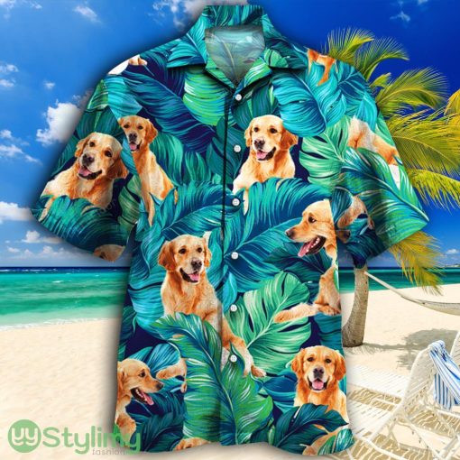 Golden Retriever Dog Lovers Gift Tropical Hawaiian Shirt