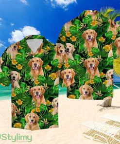 Golden Retriever Tropical Wild Hawaiian Shirt Summer Gift For Men And Women Product Photo 1