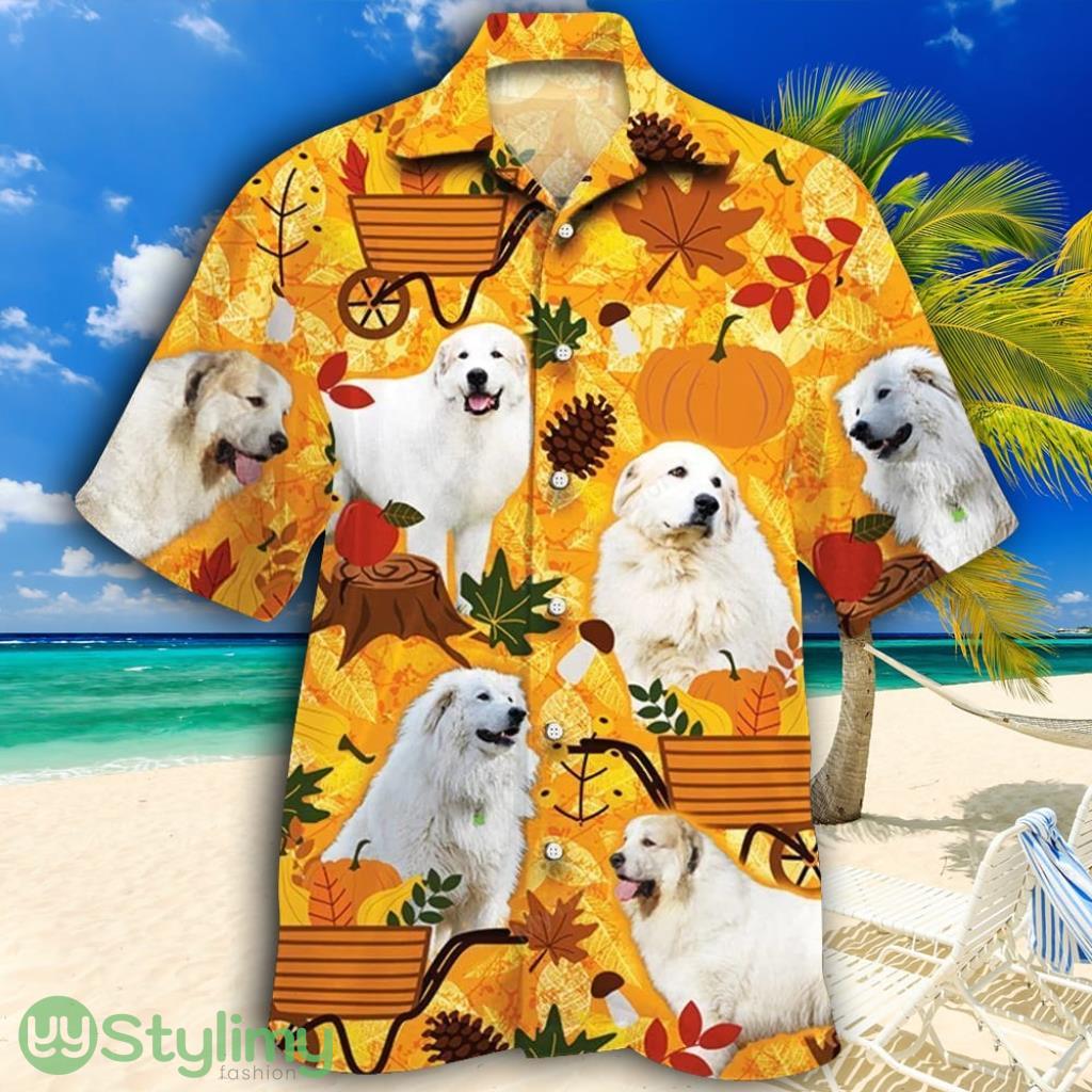 Great Pyrenees Dog Lovers Orange Nature Autumn Tropical Hawaiian Shirt 2 Great Pyrenees Dog Lovers Orange Nature Autumn Tropical Hawaiian Shirt Product Photo 1