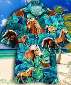 Haflinger Horse Lovers Tropical Hawaiian Shirt Product Photo 1
