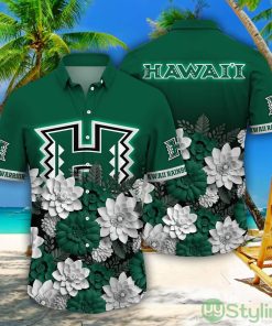 Hawaii Rainbow Warriors NCAA3 Flower Pattern Hawaiian Shirt For Fans Product Photo 1