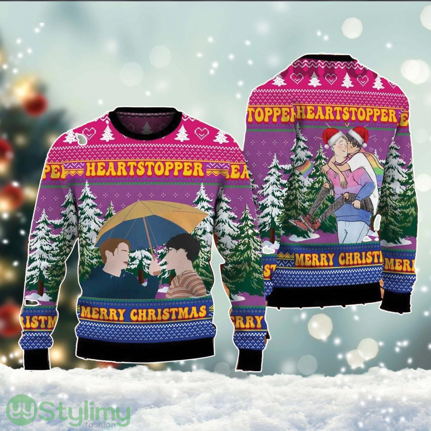 Heartstopper Nick And Charlie Ugly Christmas Sweater Cute Christmas Gift For Family 3 Heartstopper Nick And Charlie Ugly Christmas Sweater Cute Christmas Gift For Family Product Photo 1