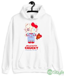 Hello kitty chucky shirt - 18500 Unisex Heavy Blend Hooded Sweatshirt-1
