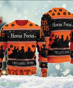 Hocus Pocus Ugly Xmas Sweater, I Put A Spell On You Ugly Christmas Sweater Cute Christmas Gift For Family Product Photo 1