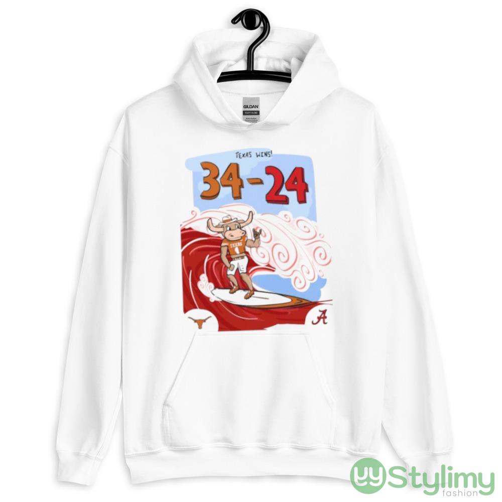 Horns Up Hook Em Beat Bama Texas Wins 34 24 Shirt 7 Horns Up Hook Em Beat Bama Texas Wins 34 24 Shirt - 18500 Unisex Heavy Blend Hooded Sweatshirt-1