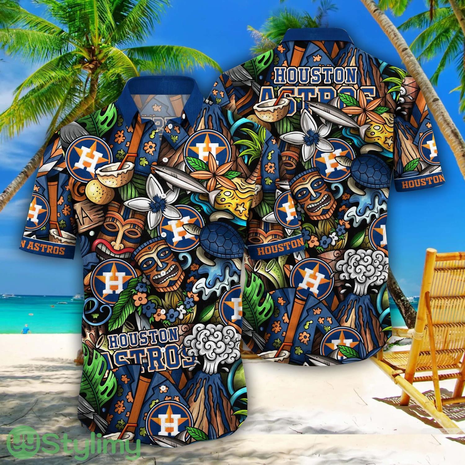 Houston Astros MLB Flower Aloha Summer Hawaii Shirts 1 Houston Astros MLB Flower Aloha Summer Hawaii Shirts Product Photo 1