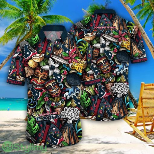 Houston Texans NFL Flower Aloha Summer Hawaii Shirts