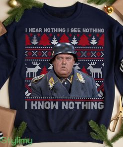 I Hear Nothing I See Nothing I Know Nothing Christmas Shirt Product Photo 1