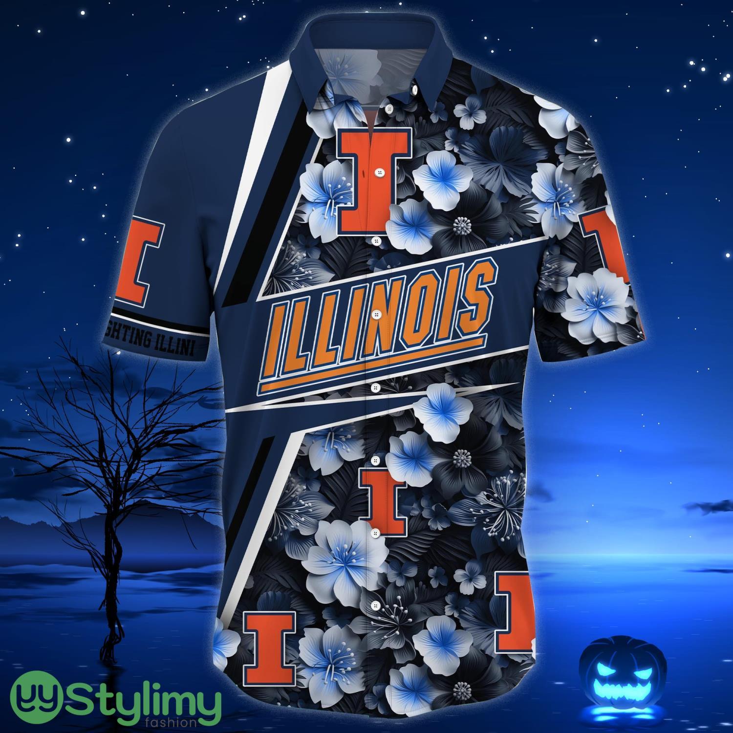 Illinois Fighting Illini Summer Gift Aloha Hawaiian Shirt 2 Illinois Fighting Illini Summer Gift Aloha Hawaiian Shirt Product Photo 2