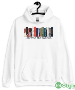 I’m With The Banned Banned Books shirt - 18500 Unisex Heavy Blend Hooded Sweatshirt-1