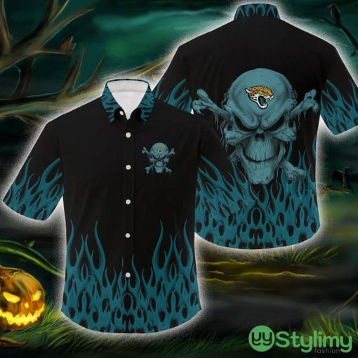 Jacksonville Jaguars NFL Skull Halloween Gift Fans Hawaiian Shirt For Men And Women
